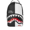 SHARK CENTRAL SPLIT BACKPACK BLK/WHT (DLXV)
