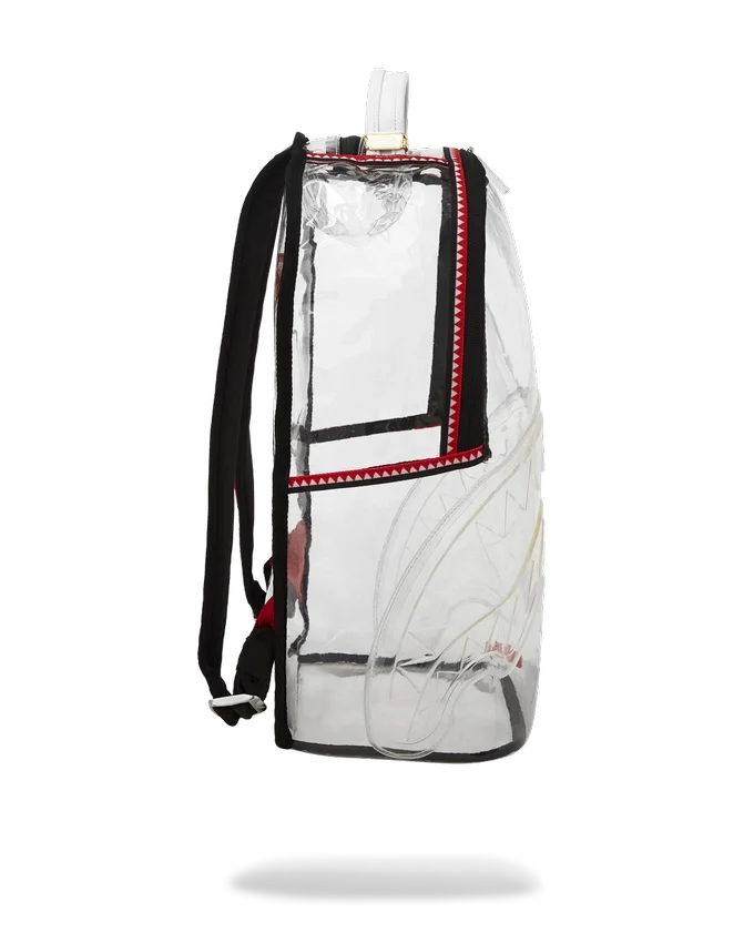 100% CLEAR BACKPACK SHARK