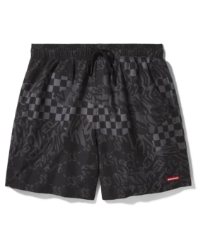 3AM CHECK SWIM SHORTS