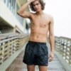 3AM CHECK SWIM SHORTS