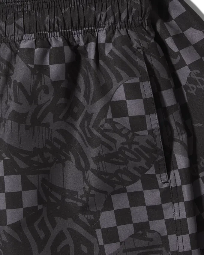 3AM CHECK SWIM SHORTS