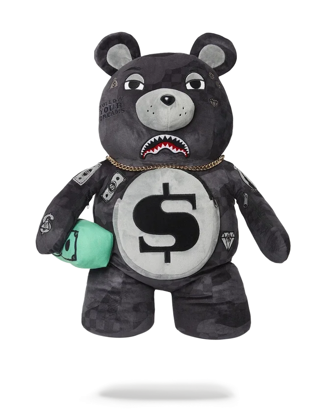 3AM NEVER SLEEP MONEYBEAR TEDDYBEAR BACKPACK