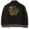 A.I.9 AFRICAN INTELLIGENCE GUILDED LEOPARD - SANDFLOWER COLLAB VARSITY JACKET