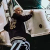 A.I.9 AFRICAN INTELLIGENCE GUILDED LEOPARD - SANDFLOWER COLLAB VARSITY JACKET