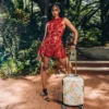 A.I. AFRICAN INTELLIGENCE ELEGANT ENERGY SHARKITECTURE CARRY-ON LUGGAGE - SANDFLOWER COLLAB