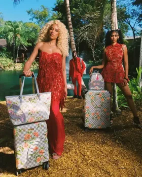 A.I. AFRICAN INTELLIGENCE ELEGANT ENERGY SHARKITECTURE CARRY-ON LUGGAGE – SANDFLOWER COLLAB