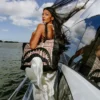 A.I. PALM MIRAGE SHARK LUXE BEACH TOTE