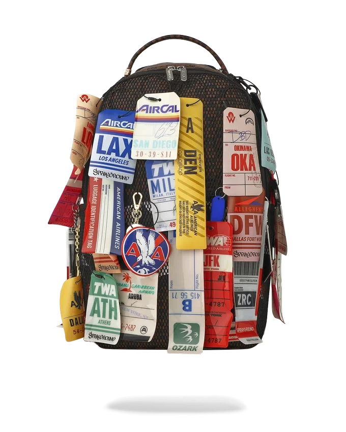 AMERICAN AIRLINES 100 YRS - TAGS ON TAGS BACKPACK