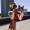 BEAR WEARING BACKPACK AS A BACKPACK