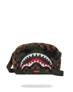 BIG SKY FUR SHARK MESSENGER BRICK BAG