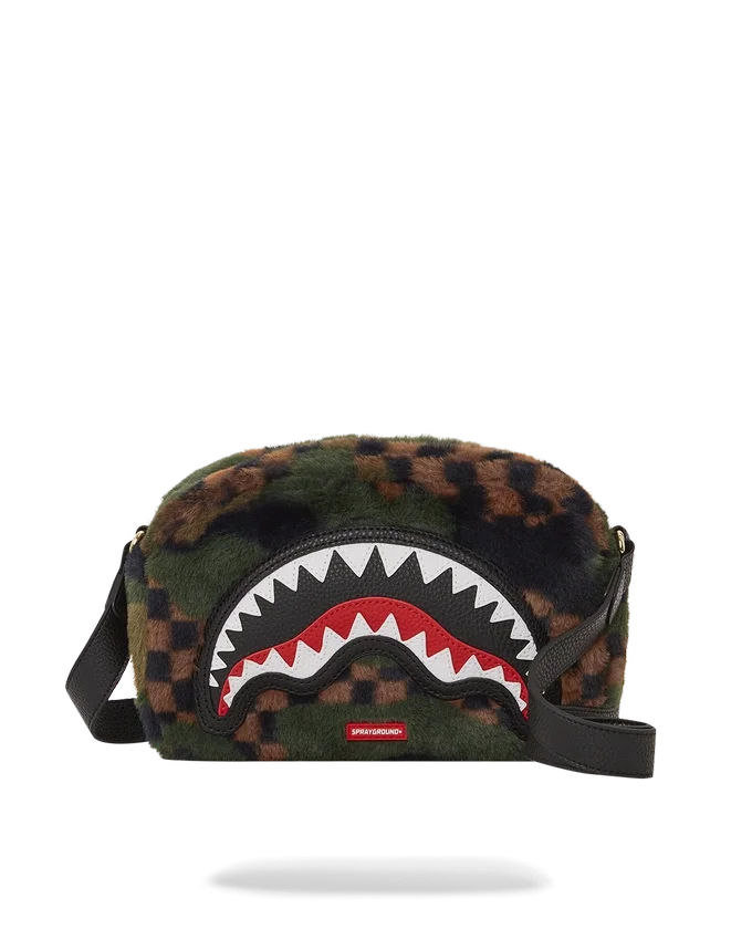BIG SKY FUR SHARK MESSENGER BRICK BAG