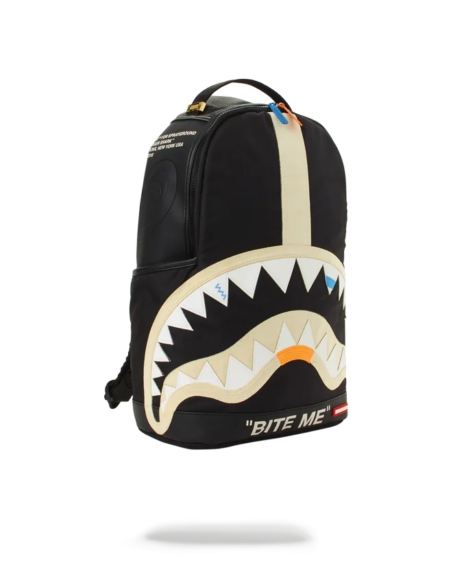 BITE ME SHARK (BLACK) BACKPACK