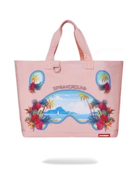 BORA BORA SHARK ISLAND VILLA BEACH TOTE
