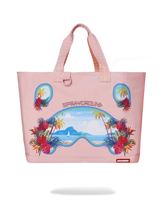 BORA BORA SHARK ISLAND VILLA BEACH TOTE