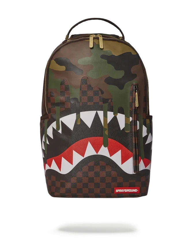 CAMO DRIP SHARKS IN PARIS BACKPACK (DLXV)