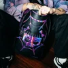 CAZZU IRIDESCENT CUT & SEW SPIDER SKULL SHARK BACKPACK (DLXV)