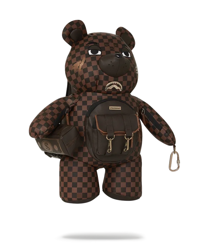 CHECKMATE ROYALE MONEYBEAR TEDDYBEAR BACKPACK