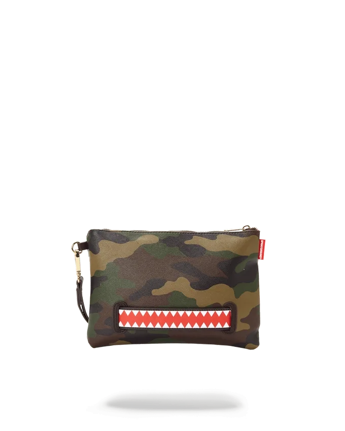 CHECKS IN CAMOFLAUGE CROSSOVER CLUTCH