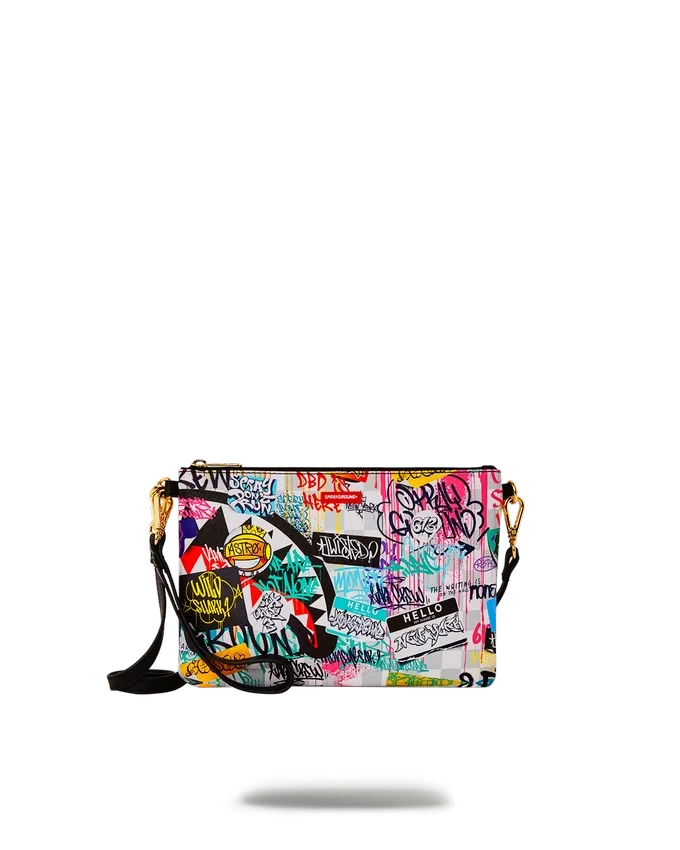 CREATE ANOTHER DAY CROSSOVER CLUTCH W/ SHOULDER STRAP
