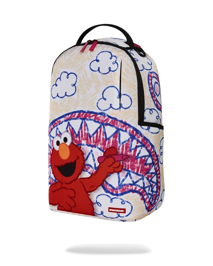 ELMO'S WORLD SHARK SKETCH BACKPACK