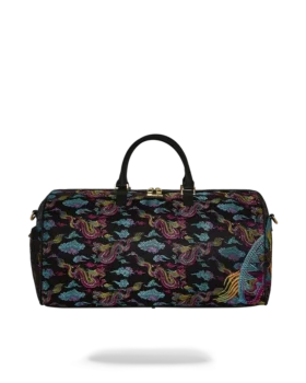 EMBROIDERED DRAGONS DUFFLE