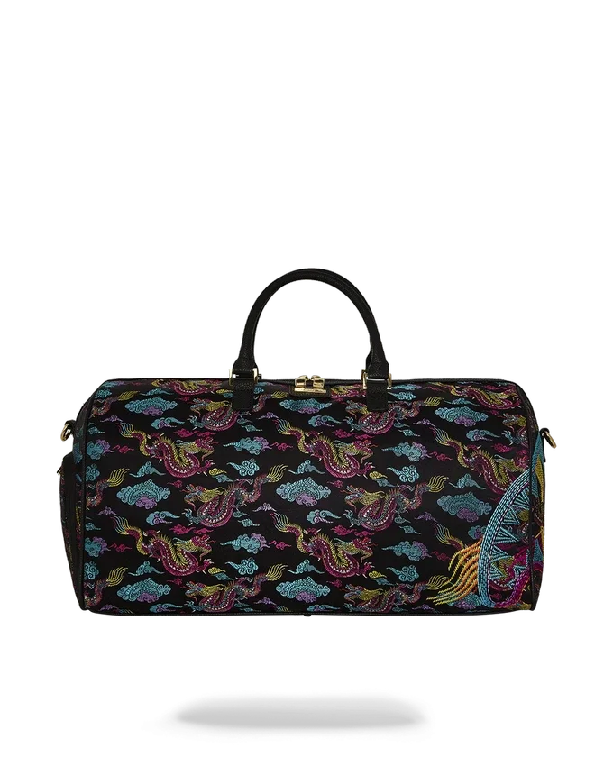 EMBROIDERED DRAGONS DUFFLE