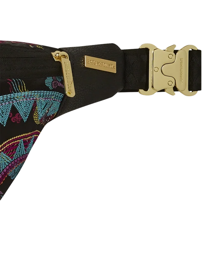 EMBROIDERED DRAGONS SAVVY CROSSBODY