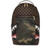 EXTERIOR GOLD ZIP POCKET SHARKS IN PARIS BACKPACK (DLXV)