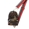 EXTERIOR GOLD ZIP POCKET SHARKS IN PARIS BACKPACK SLING