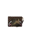 EXTERIOR GOLD ZIP POCKET SHARKS IN PARIS CROSSOVER CLUTCH