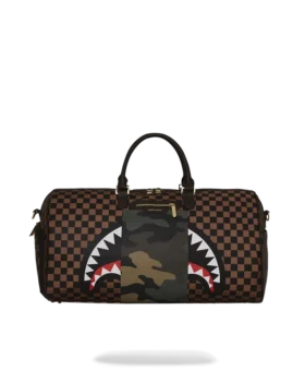 EXTERIOR GOLD ZIP POCKET SHARKS IN PARIS DUFFLE