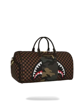 EXTERIOR GOLD ZIP POCKET SHARKS IN PARIS DUFFLE