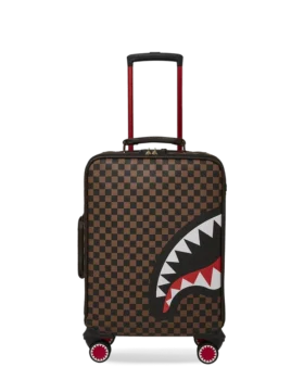 EXTERIOR GOLD ZIP POCKET SHARKS IN PARIS JETSETTER CARRY-ON LUGGAGE