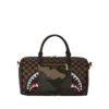 EXTERIOR GOLD ZIP POCKET SHARKS IN PARIS MINI DUFFLE