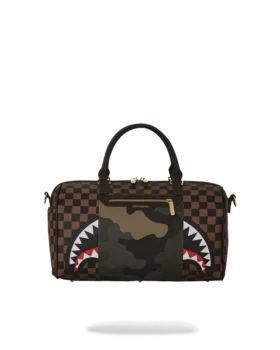 EXTERIOR GOLD ZIP POCKET SHARKS IN PARIS MINI DUFFLE