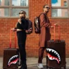 FRENZY SHARKS SHARKNAUTICS HARDSHELL CARRY-ON LUGGAGE