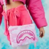FURRROCIOUS IN PINK CROSSOVER CLUTCH