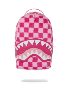 FURZILLA SHARK (PINK CHECK) BACKPACK