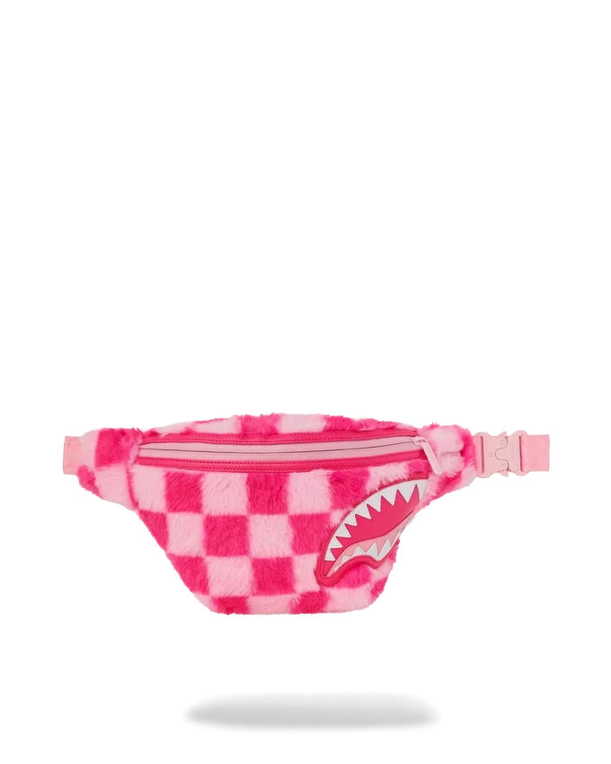 FURZILLA SHARK (PINK CHECK) SAVVY CROSSBODY