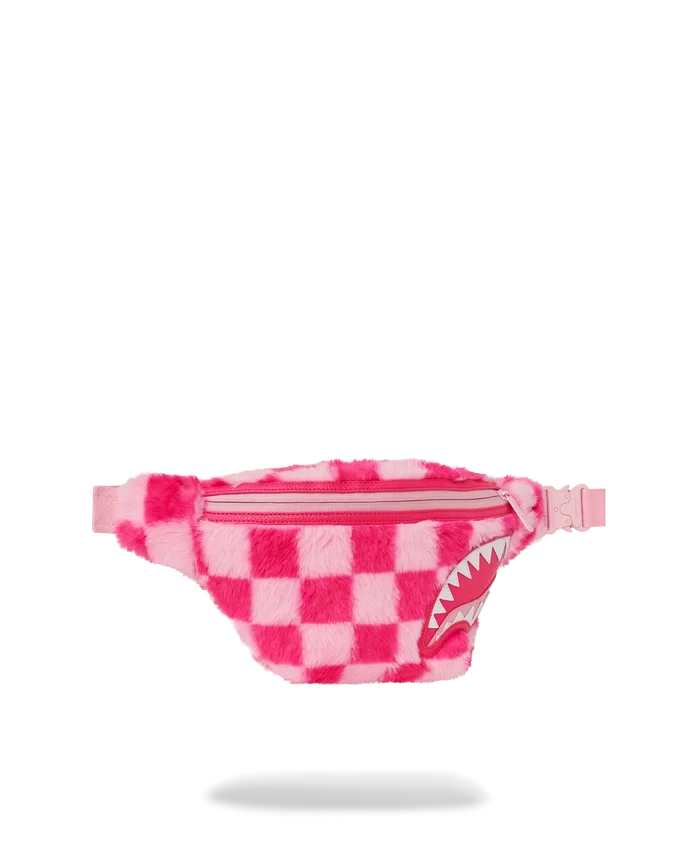 FURZILLA SHARK (PINK CHECK) SAVVY CROSSBODY