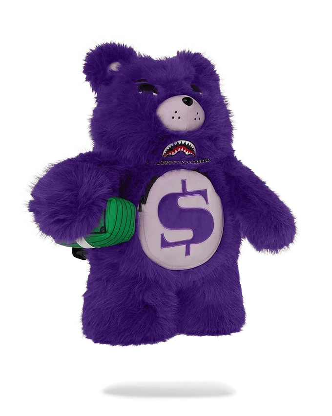 FURZILLA SHARK (PURP) MONEYBEAR BACKPACK