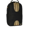 GOLD AND BLACK RACING STRIPES BACKPACK