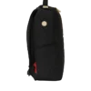 GOLD AND BLACK RACING STRIPES BACKPACK
