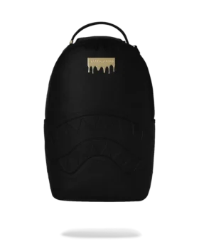 GOLD BRICK DRIP BLACK BACKPACK