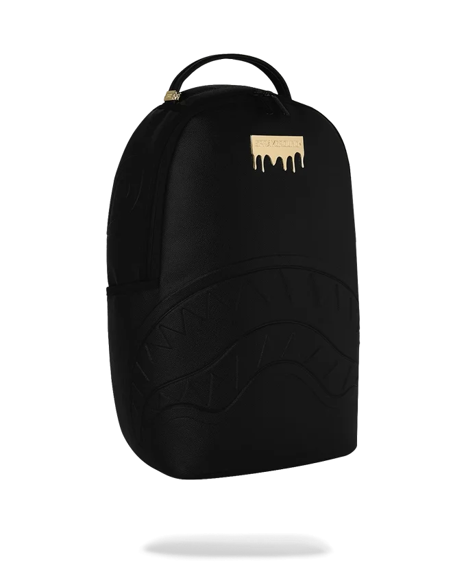 GOLD BRICK DRIP BLACK BACKPACK