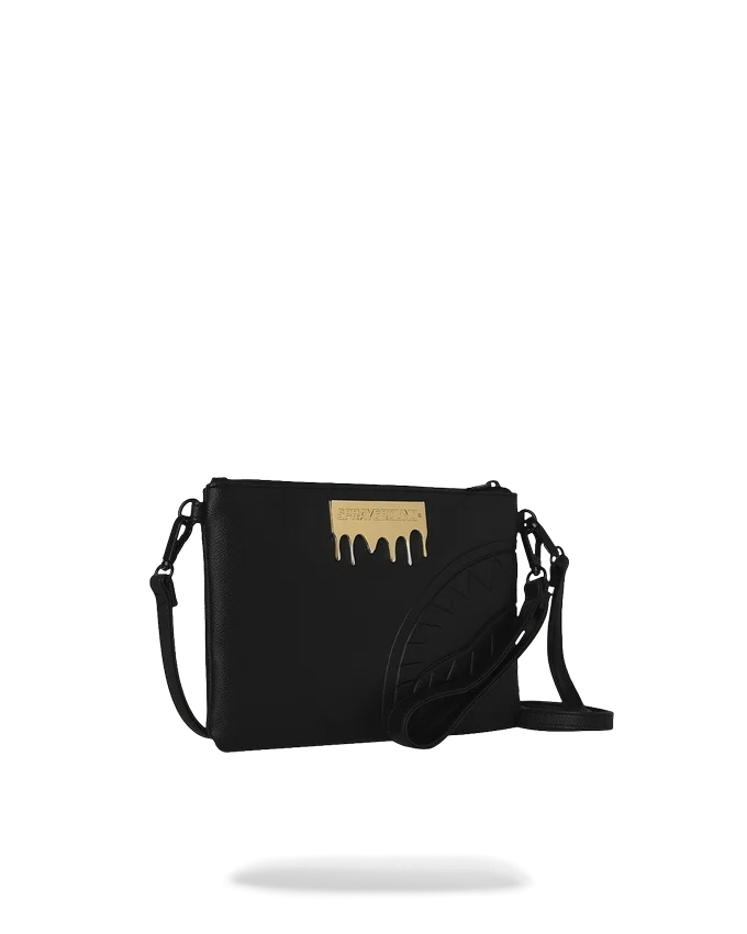 GOLD BRICK DRIP CROSSOVER CLUTCH