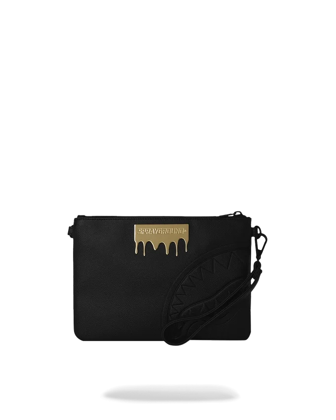 GOLD BRICK DRIP CROSSOVER CLUTCH