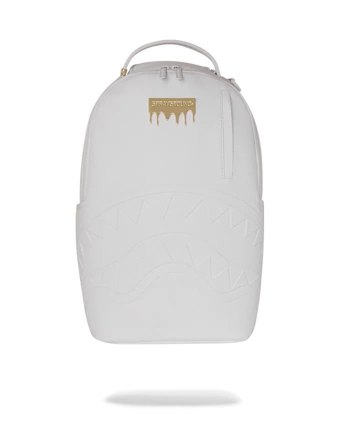 GOLD BRICK LUXE WHITE BACKPACK