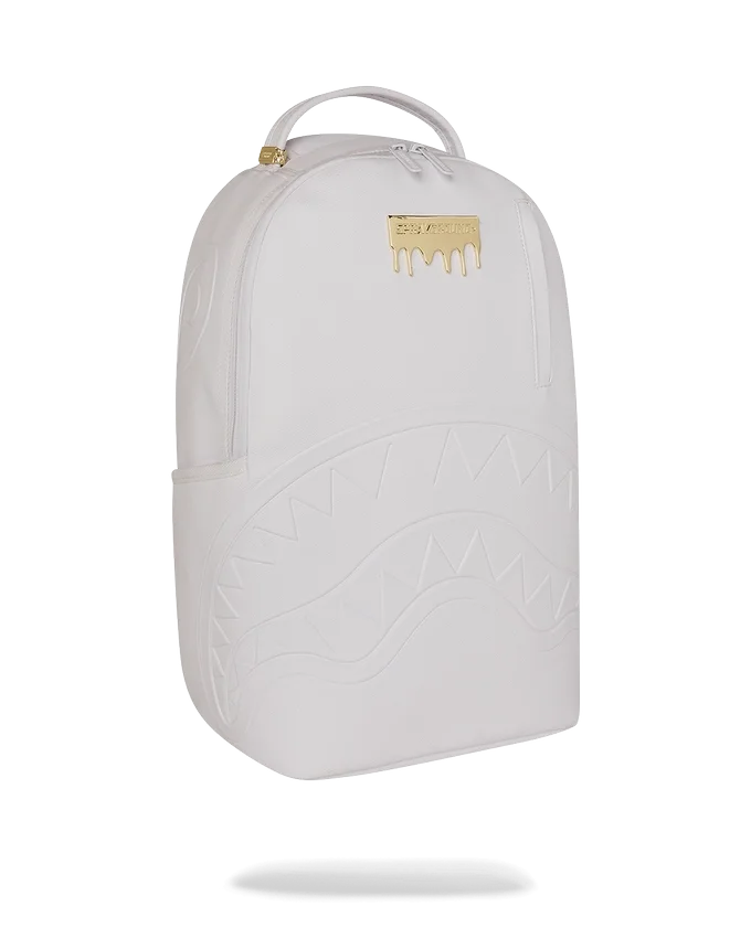 GOLD BRICK LUXE WHITE BACKPACK