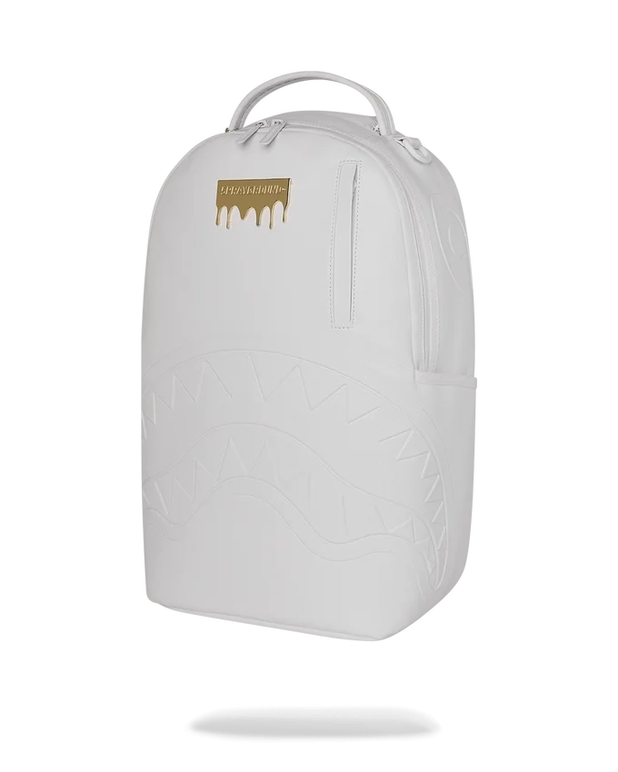 GOLD BRICK LUXE WHITE BACKPACK